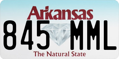 AR license plate 845MML