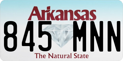 AR license plate 845MNN