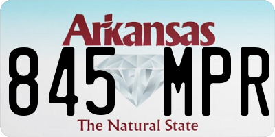 AR license plate 845MPR