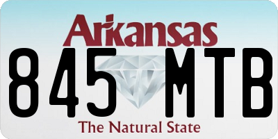 AR license plate 845MTB