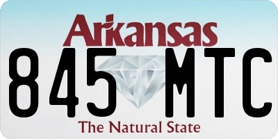 AR license plate 845MTC