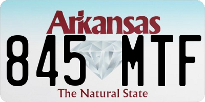 AR license plate 845MTF