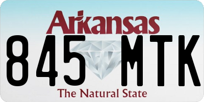 AR license plate 845MTK