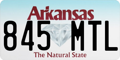 AR license plate 845MTL