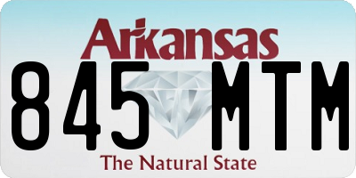 AR license plate 845MTM