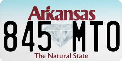 AR license plate 845MTO
