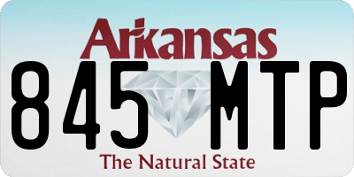 AR license plate 845MTP