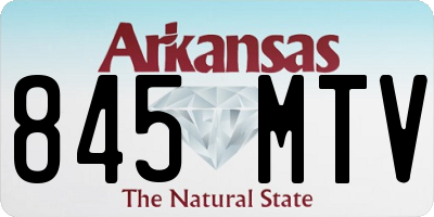 AR license plate 845MTV