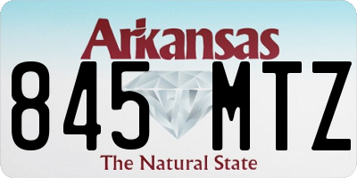 AR license plate 845MTZ