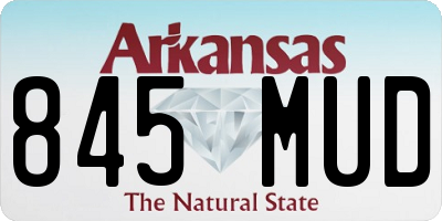 AR license plate 845MUD