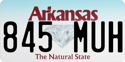AR license plate 845MUH