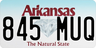AR license plate 845MUQ