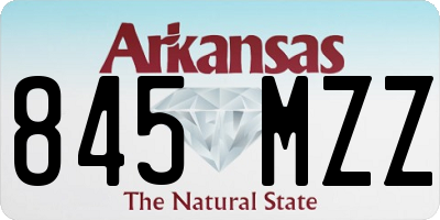AR license plate 845MZZ