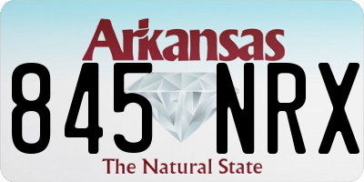 AR license plate 845NRX