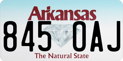 AR license plate 845OAJ