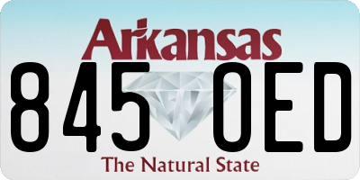AR license plate 845OED