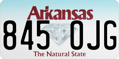AR license plate 845OJG