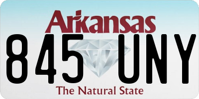 AR license plate 845UNY