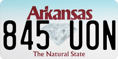 AR license plate 845UON