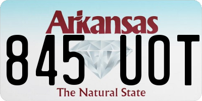 AR license plate 845UOT