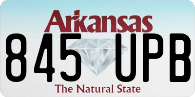 AR license plate 845UPB