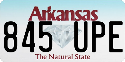AR license plate 845UPE