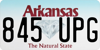 AR license plate 845UPG