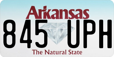 AR license plate 845UPH