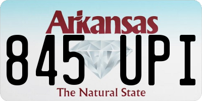 AR license plate 845UPI