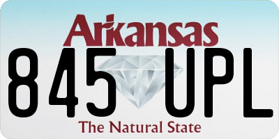 AR license plate 845UPL
