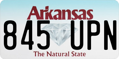 AR license plate 845UPN
