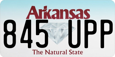 AR license plate 845UPP