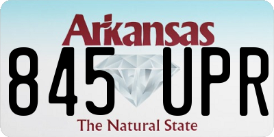 AR license plate 845UPR