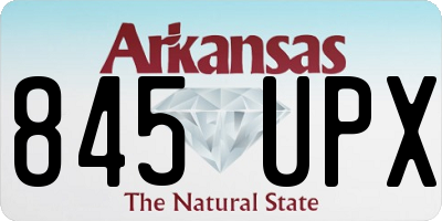 AR license plate 845UPX