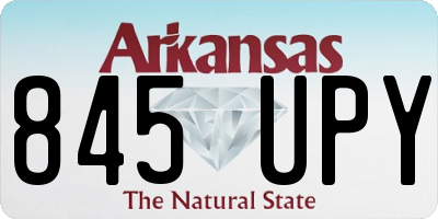 AR license plate 845UPY