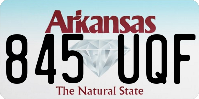 AR license plate 845UQF