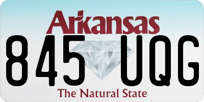 AR license plate 845UQG
