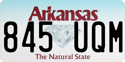 AR license plate 845UQM