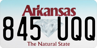 AR license plate 845UQQ