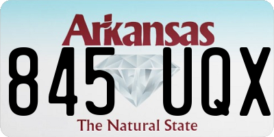 AR license plate 845UQX