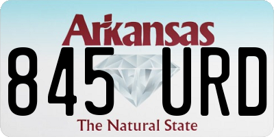 AR license plate 845URD