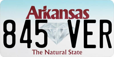 AR license plate 845VER
