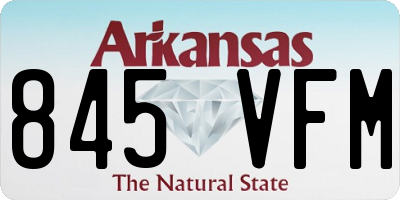 AR license plate 845VFM