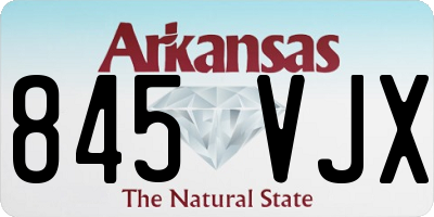 AR license plate 845VJX