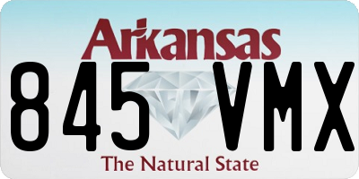 AR license plate 845VMX