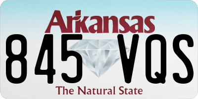 AR license plate 845VQS