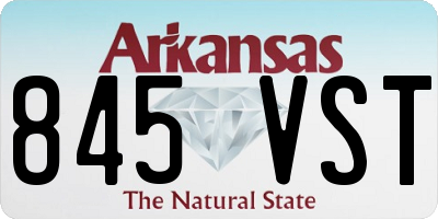AR license plate 845VST