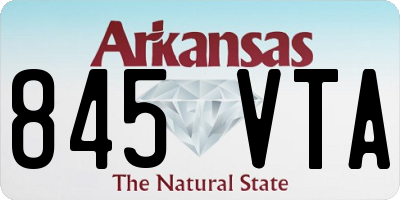 AR license plate 845VTA