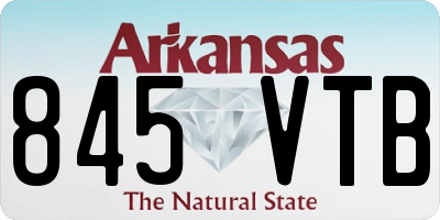 AR license plate 845VTB