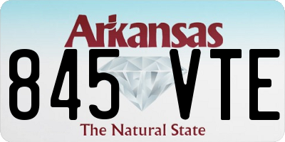 AR license plate 845VTE